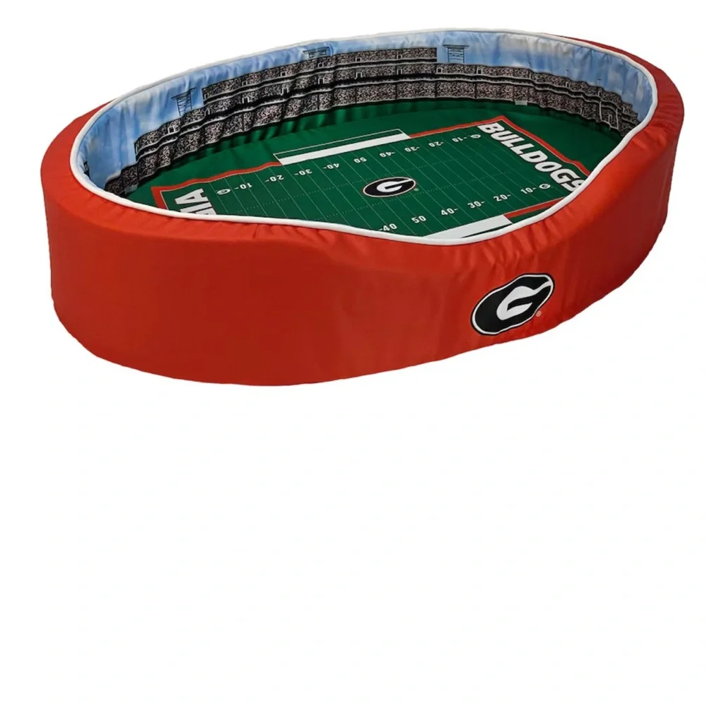 Georgia Bulldogs Large Stadium Dog Bed NIB.